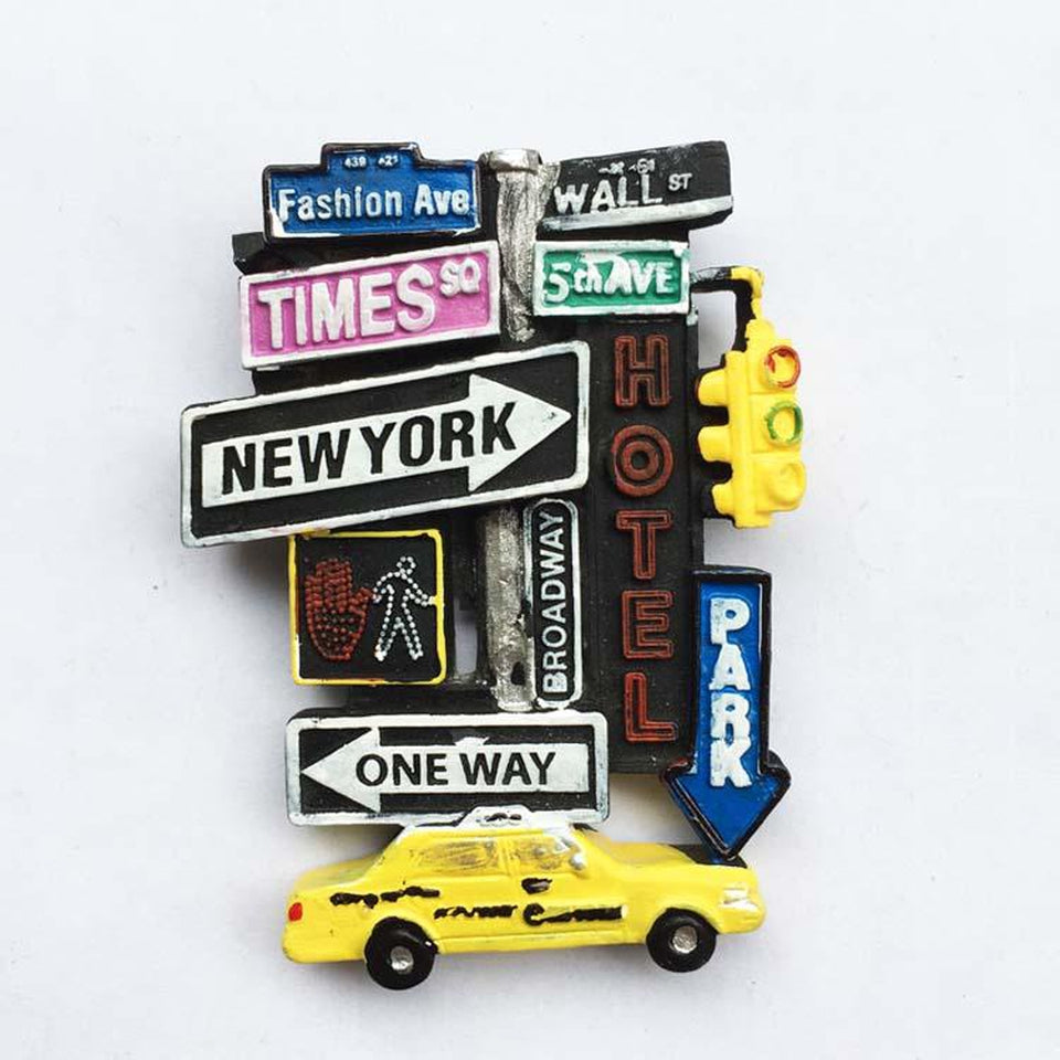 Magnet New York <br> Taxi Jaune