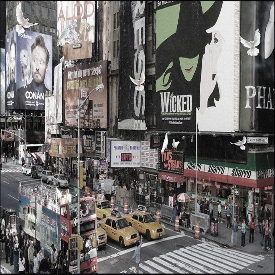 Papier Peint New York <br> Times Square Vintage