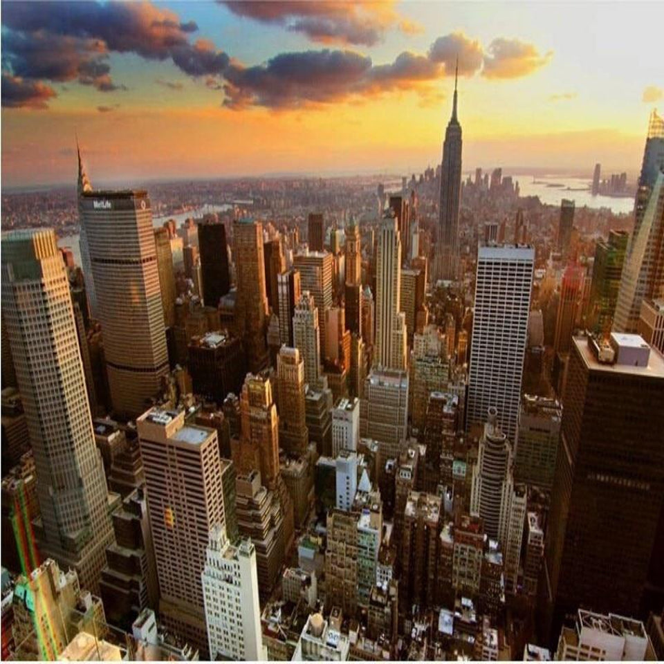 Papier Peint New York <br> Manhattan Sunset