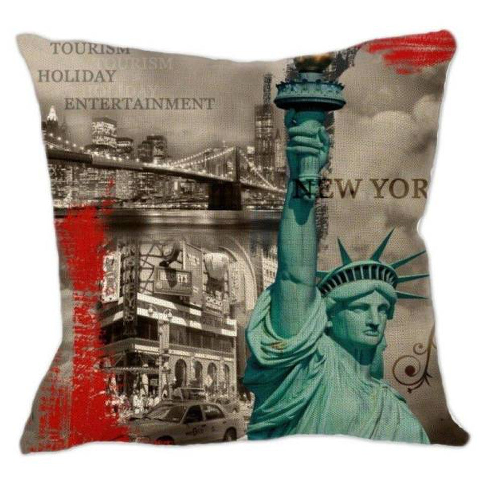 Coussin New York Rouge | NYC Shop