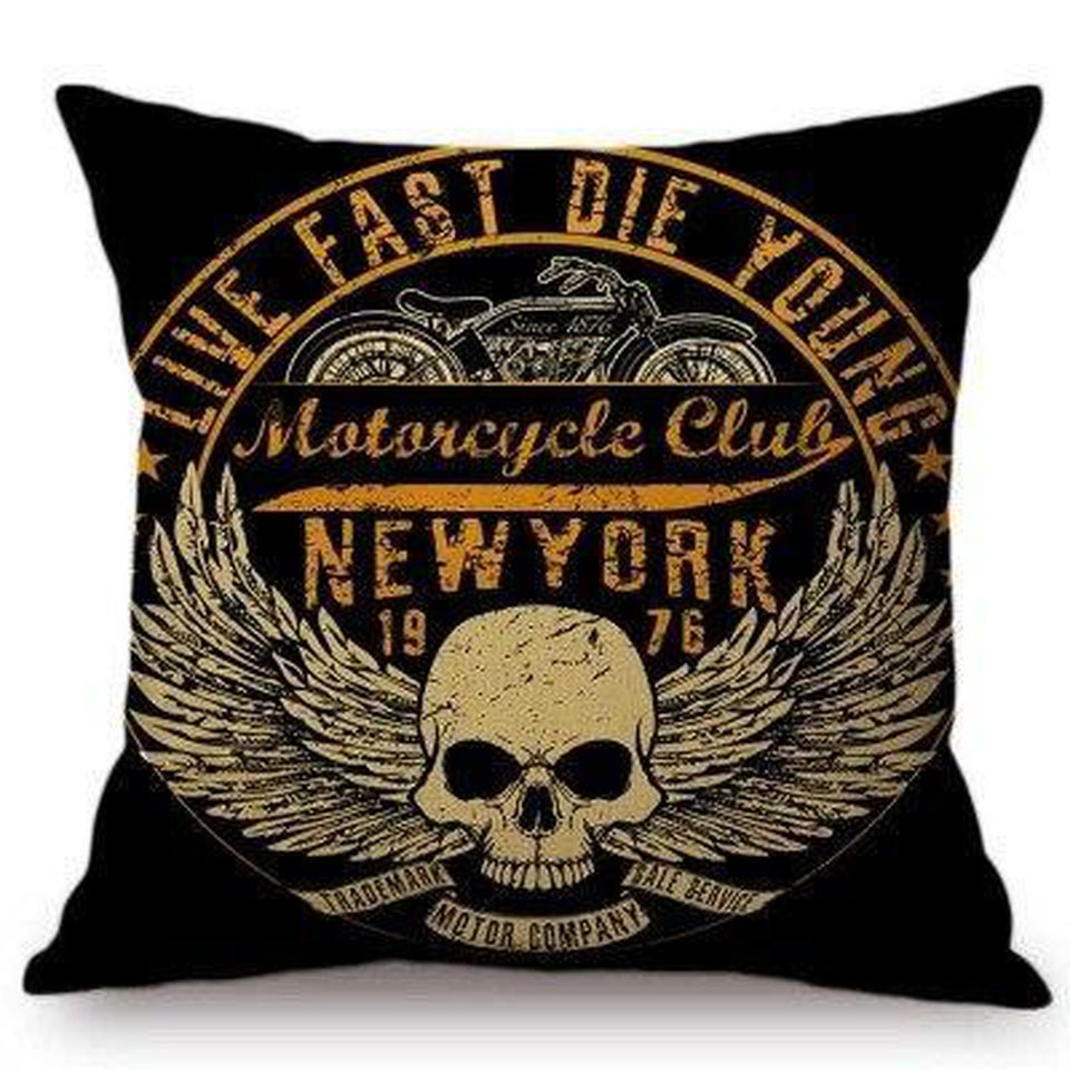 Coussin New York Tête de Mort | NYC Shop
