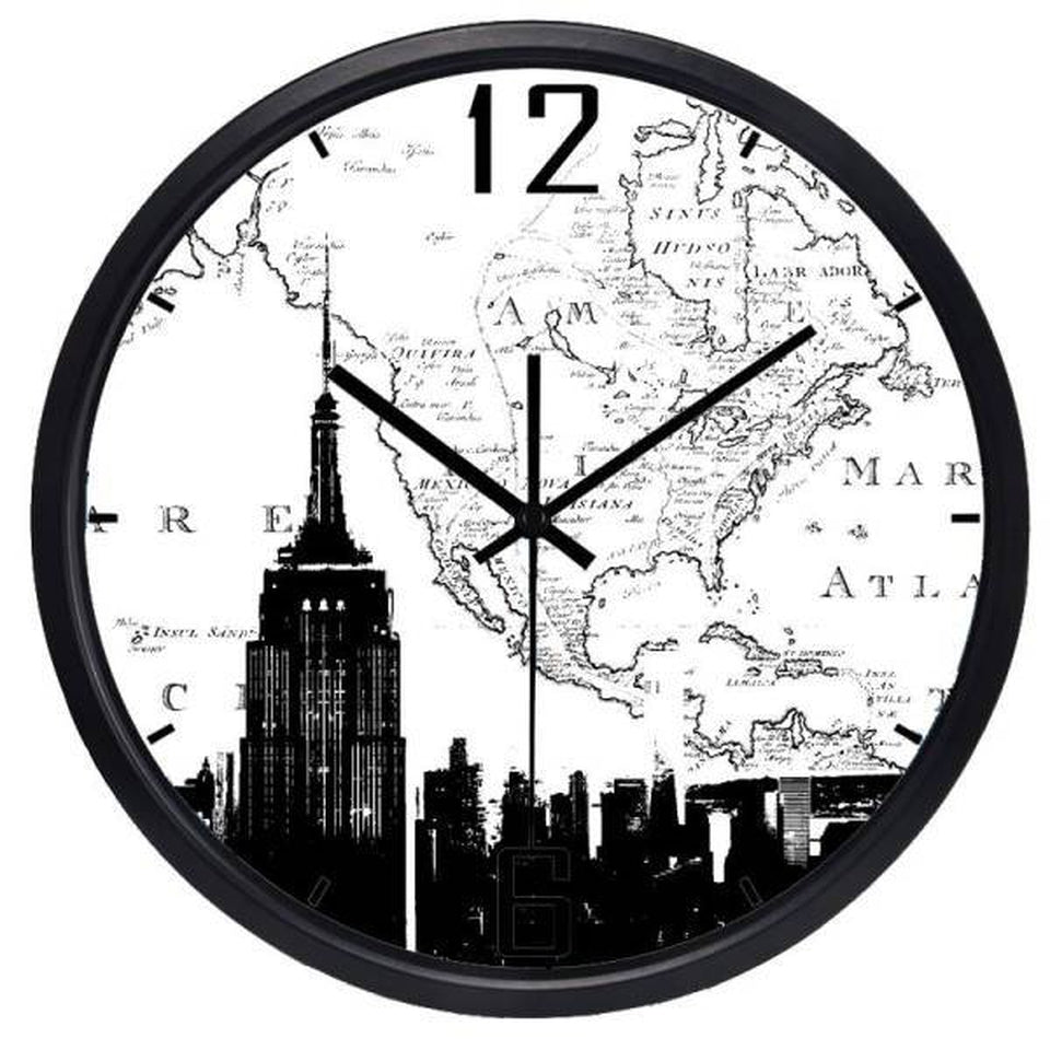 Horloge New York Carte Vintage | NYC Shop