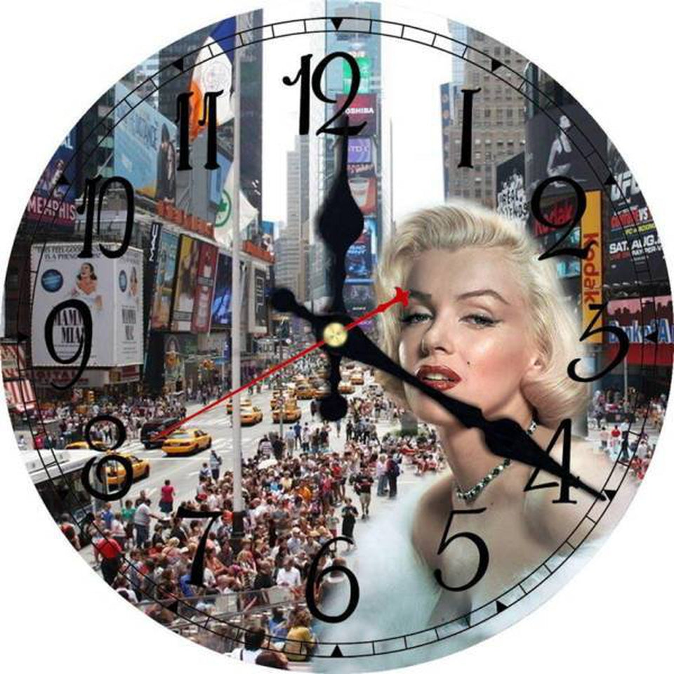 Horloge New York Foule de Times Square | NYC Shop