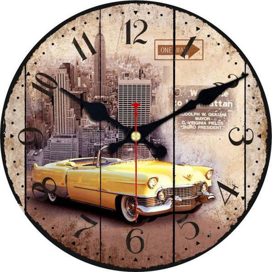 Horloge New York Manhattan Taxi Jaune | NYC Shop