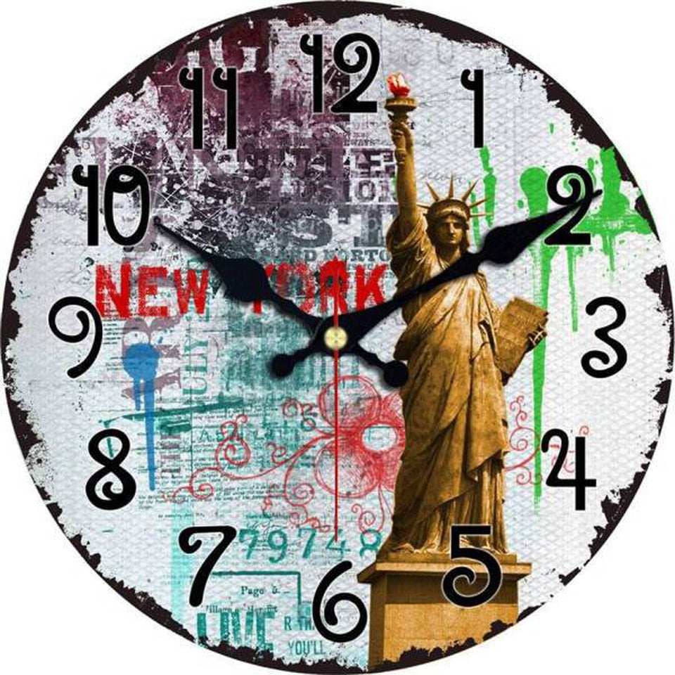 Horloge New York Ville de la Liberté | NYC Shop