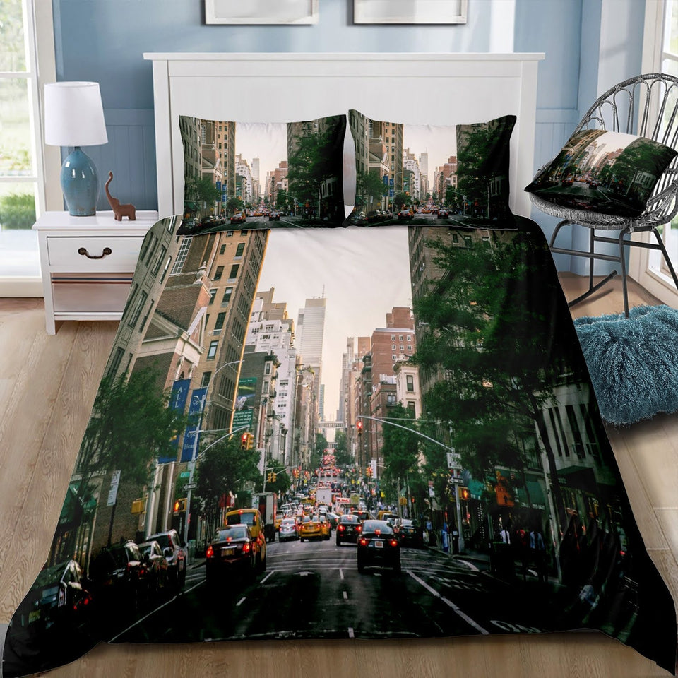 Housse de couette New York <br> Busy Street