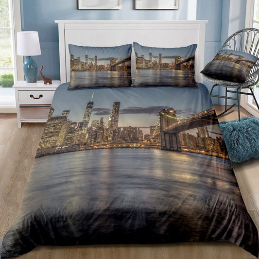 Housse de couette New York <br> Skyline at Sunset
