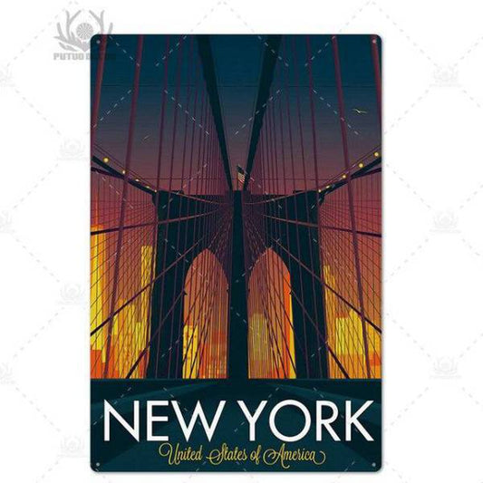 Panneau New York Brooklyn Bridge | NYC Shop
