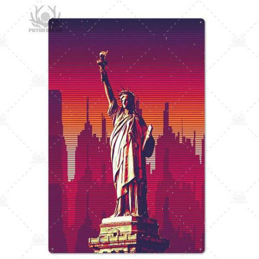 Panneau New York Statue de la Liberté | NYC Shop