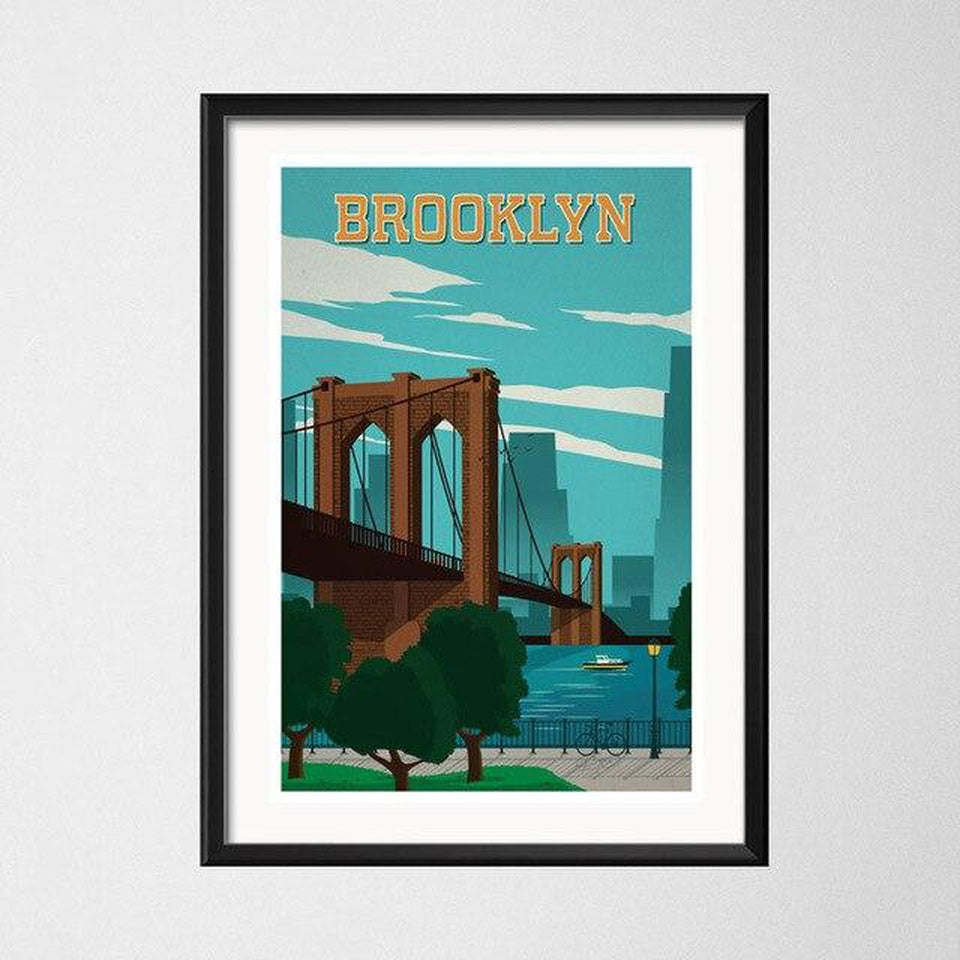 affiche brooklyn bridge