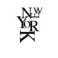 Sticker New York <br> Lettre Tapuscrite