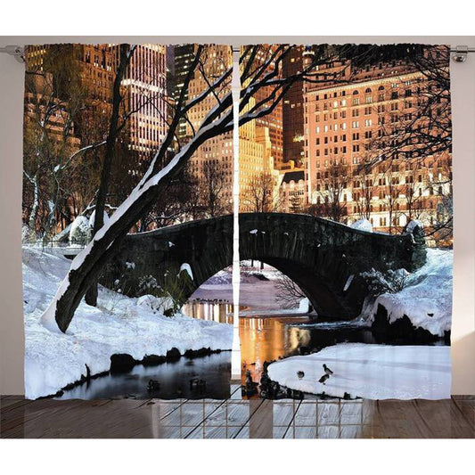 Rideau New York Central Park en Hiver | NYC Shop