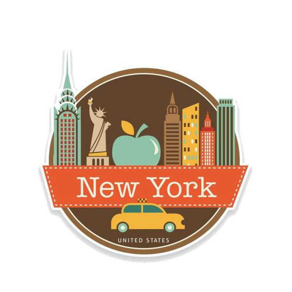 Sticker New York La Grosse Pomme | NYC Shop