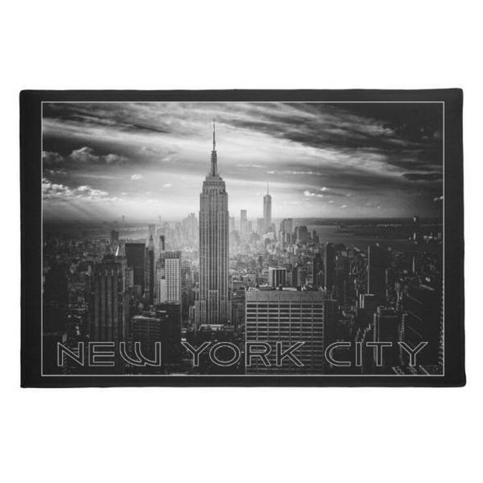 Tapis New York <br> City Noir et Blanc